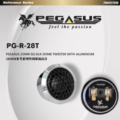 Pegasus Reference Series 28mm SQ Silk Dome Tweeter with Aluminum Housing