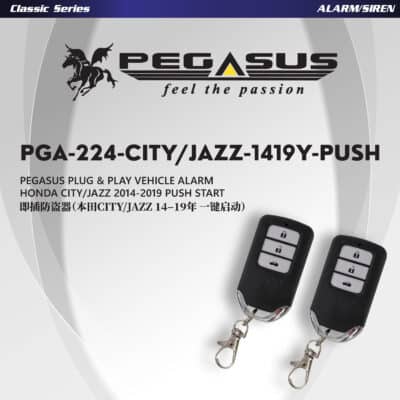 Pegasus Plug & Play Vehicle Alarm for (Honda City/Jazz 14-19Y) Push Start